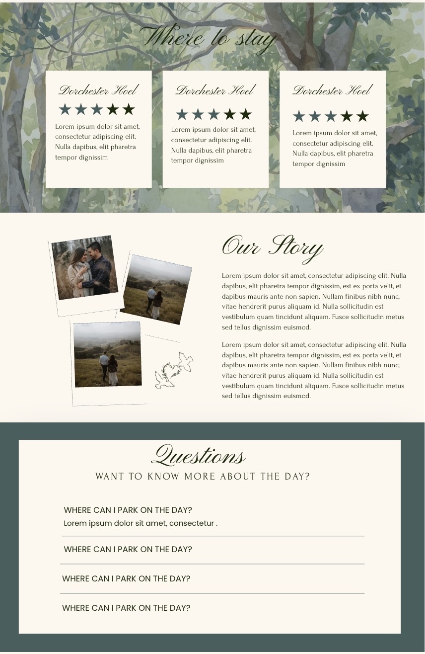 Pine Oak Collection Subpage